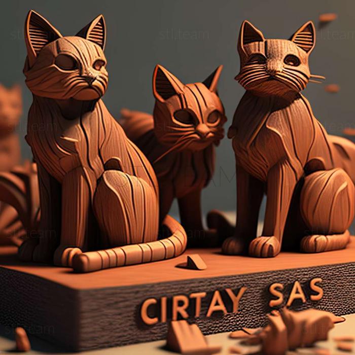 3D model Stray Cats game (STL)